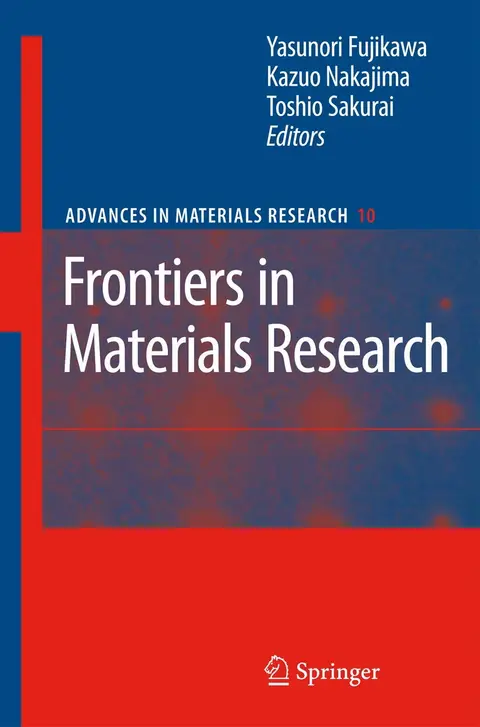 Cover of Frontiers in Materials Research
