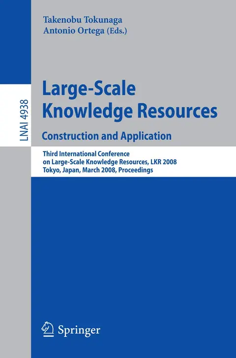 Cover of Large-Scale Knowledge Resources. Construction and Application
