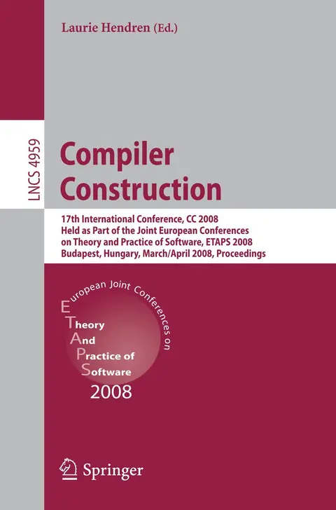 Cover of Compiler Construction