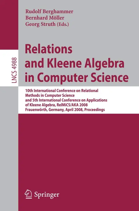 Cover of Relations and Kleene Algebra in Computer Science