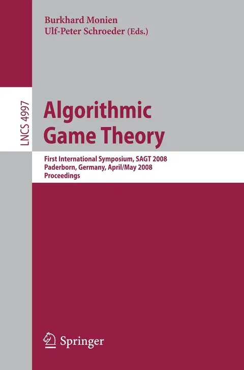Cover of Algorithmic Game Theory