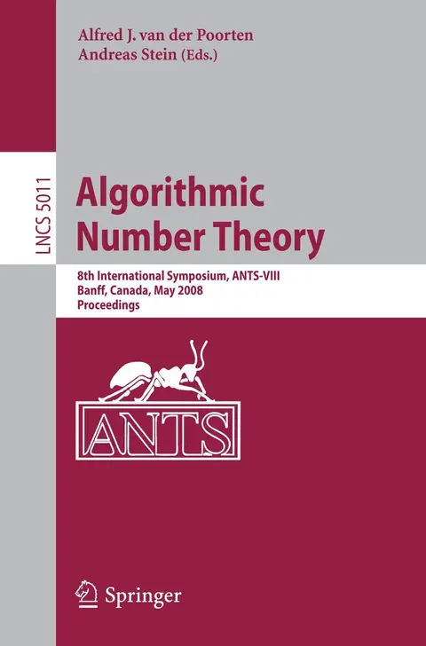 Cover of Algorithmic Number Theory