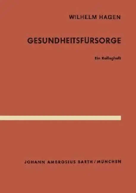 Cover of Gesundheitsfürsorge