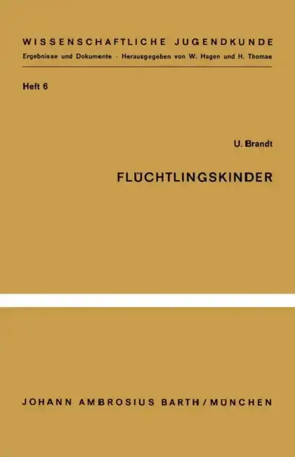Cover of Flüchtlingskinder