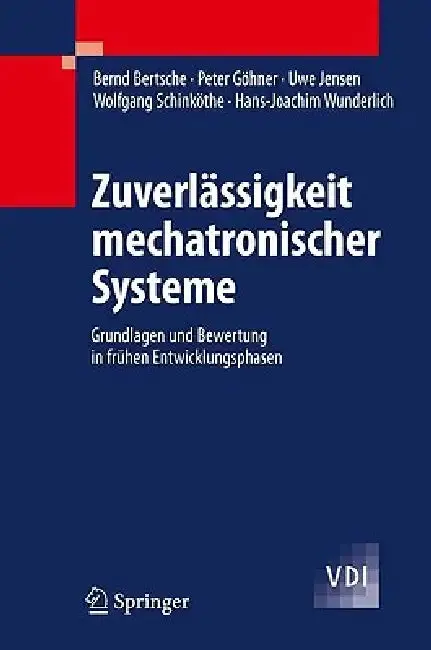 Cover of Zuverlässigkeit Mechatronischer Systeme