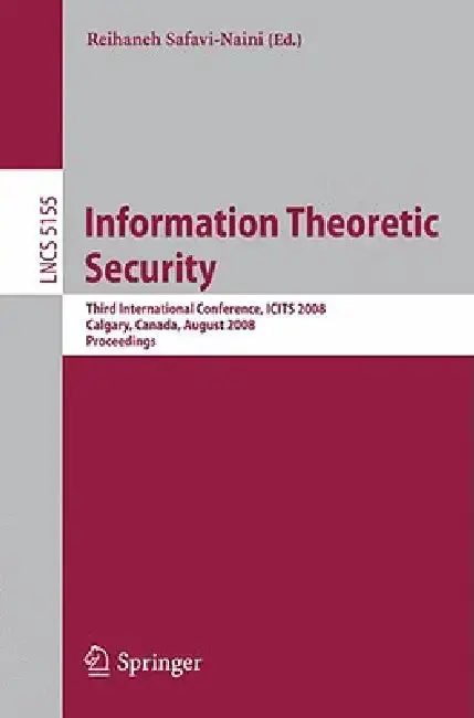 Cover of Information Theoretic Security
