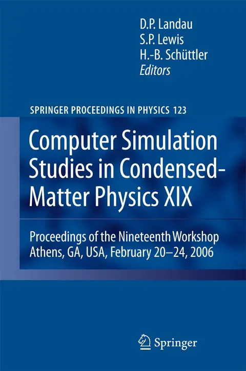 Cover of Computer Simulation Studies in Condensed-Matter Physics XIX