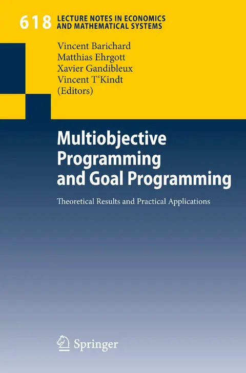 Cover of Multiobjective Programming and Goal Programming