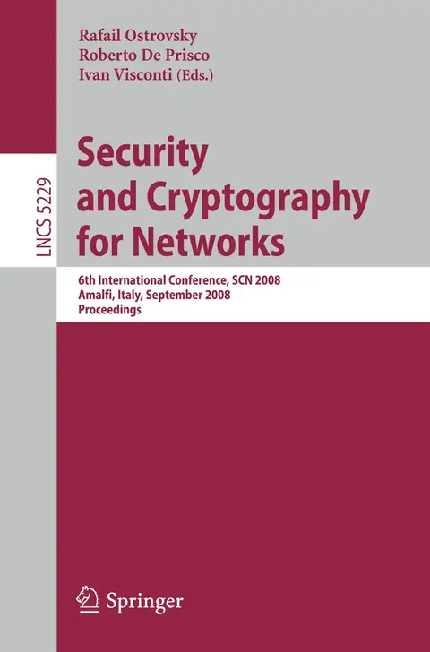 Cover of Security and Cryptography for Networks