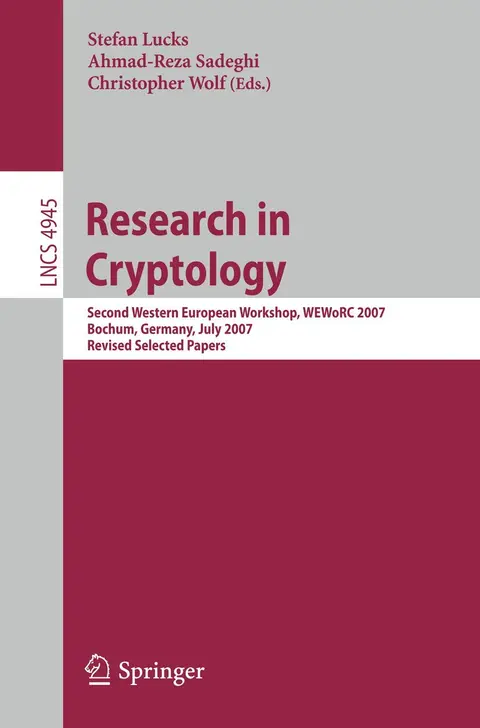 Cover of Research in Cryptology