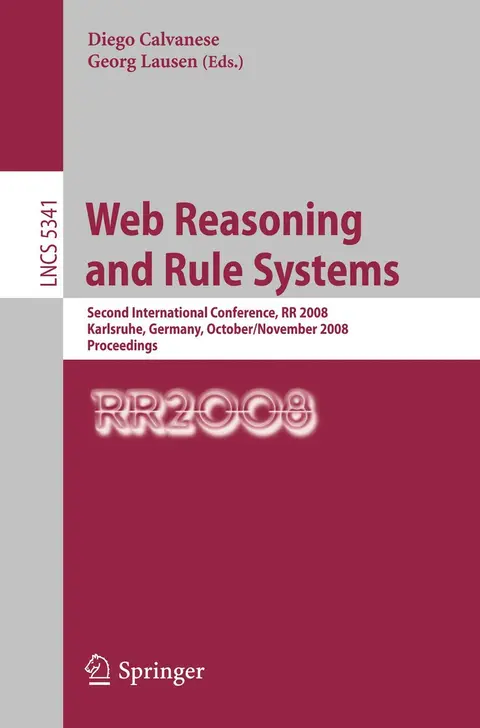 Cover of Web Reasoning and Rule Systems