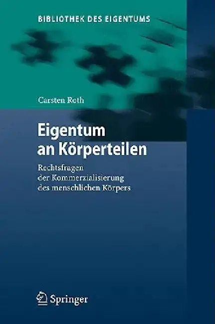 Cover of Eigentum an Körperteilen