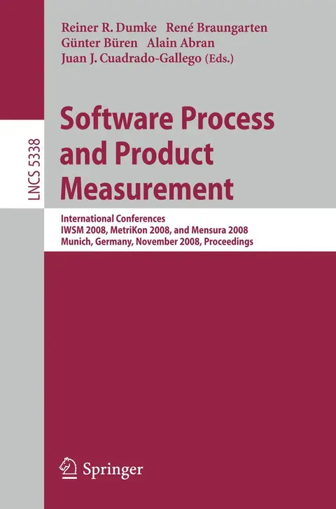 Cover of Software Process and Product Measurement