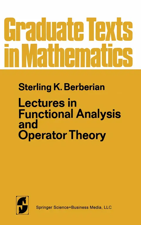 Cover of Lectures in Functional Analysis and Operator Theory
