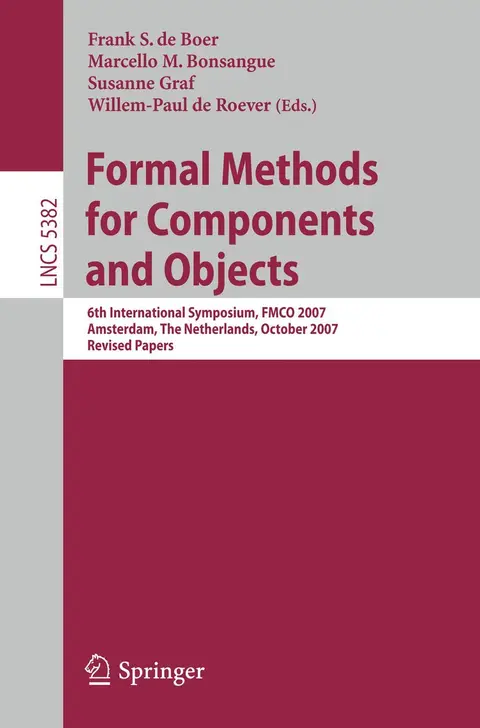 Cover of Formal Methods for Components and Objects