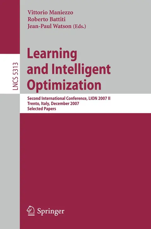 Cover of Learning and Intelligent Optimization