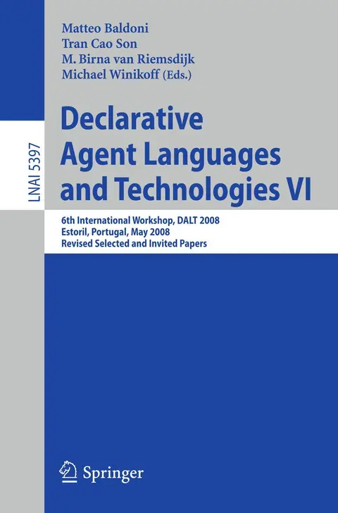 Cover of Declarative Agent Languages and Technologies VI