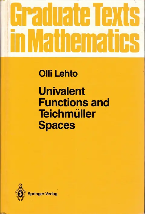 Cover of Univalent Functions and Teichmuller Spaces