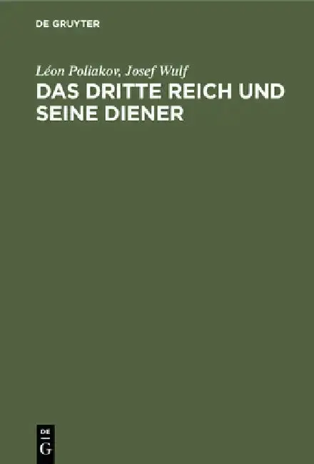 Cover of Das Dritte Reich und seine Diener