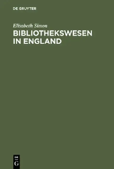 Cover of Bibliothekswesen in England