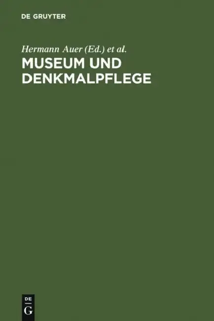 Cover of Museum und Denkmalpflege