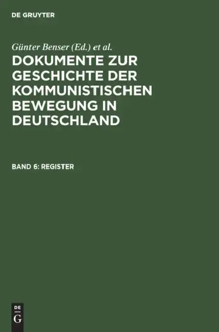 Cover of Register