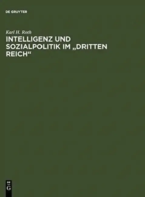 Cover of Intelligenz Und Sozialpolitik Im "Dritten Reich"