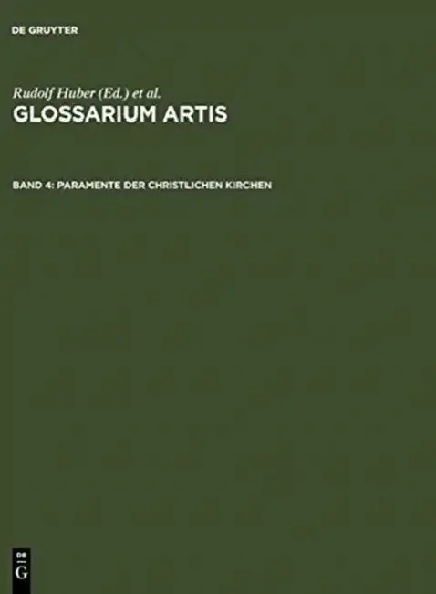 Cover of Glossarium Artis/Dictionary of the Arts