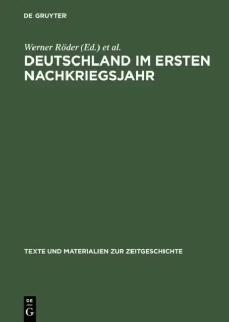 Cover of Deutschland im ersten Nachkriegsjahr