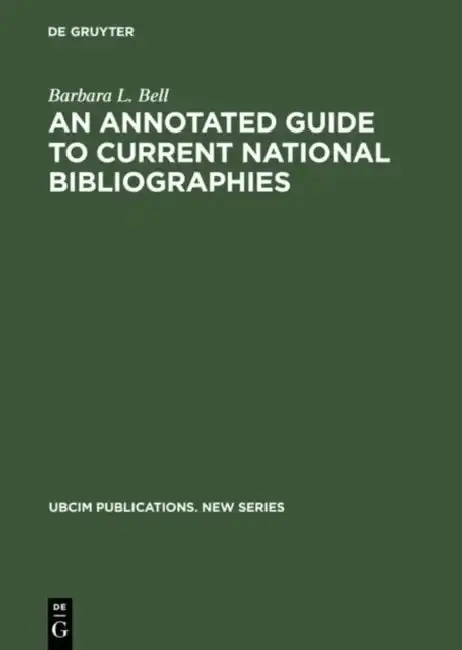 Cover of An Annotated Guide to Current National Bibliographies