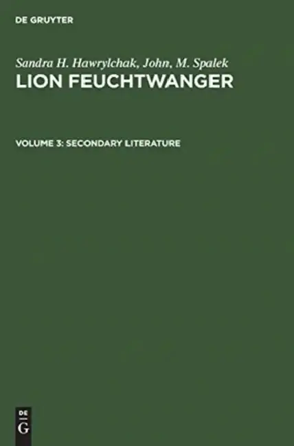 Cover of Secondary Literature
