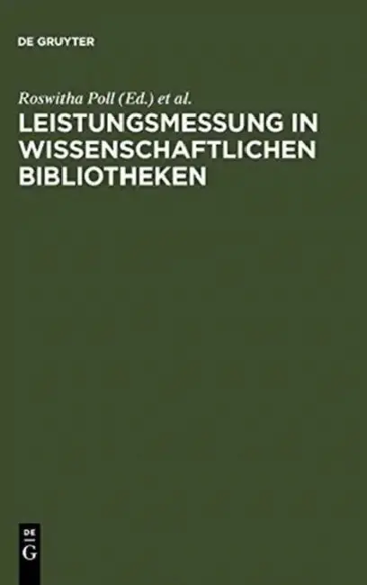 Cover of Leistungsmessung in Wissenschaftlichen Bibliotheken