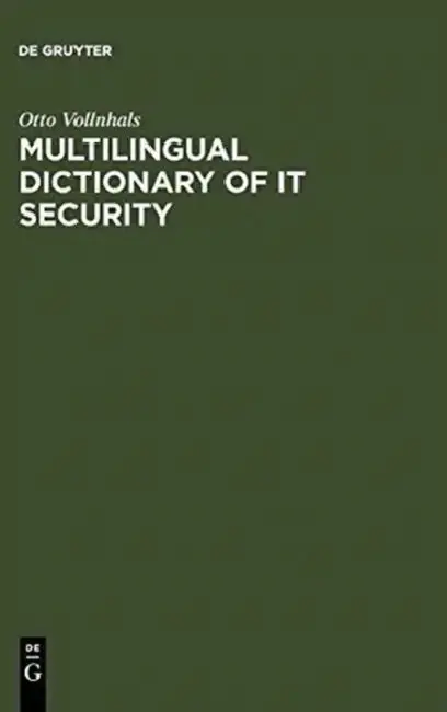 Cover of Multilingual Dictionary of It Security