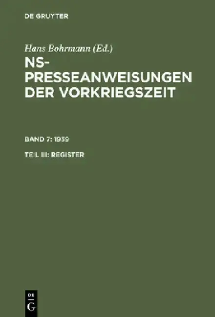 Cover of 1939. Register