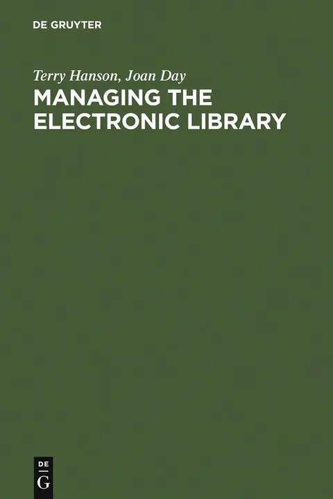 Cover of Managing the Electronic Library