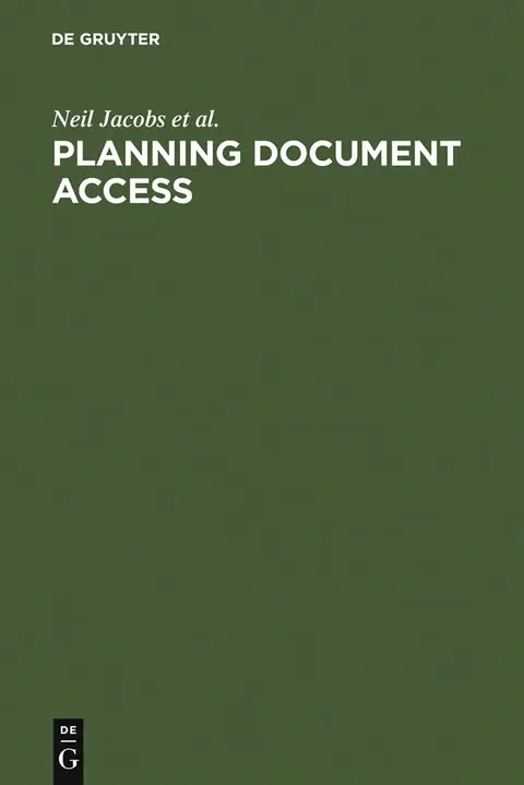 Cover of Planning Document Access