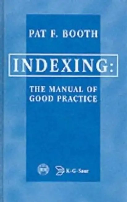 Cover of Indexing the Manual of Good Practice