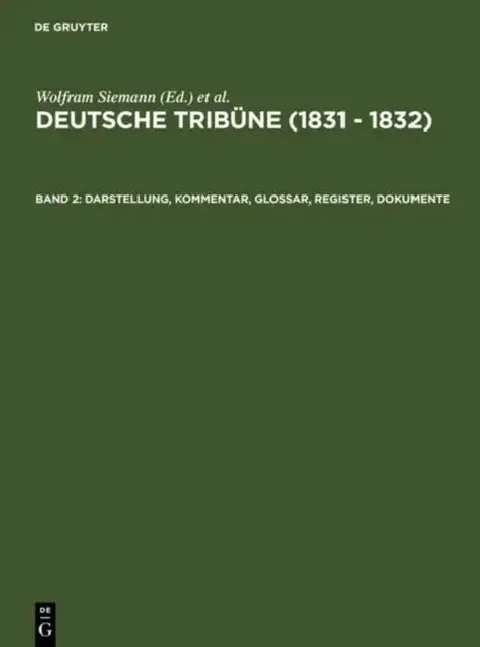 Cover of Darstellung, Kommentar, Glossar, Register, Dokumente