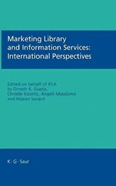 Cover of Marketing Library and Information Services