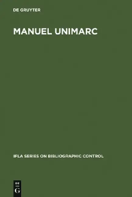 Cover of Manuel UNIMARC