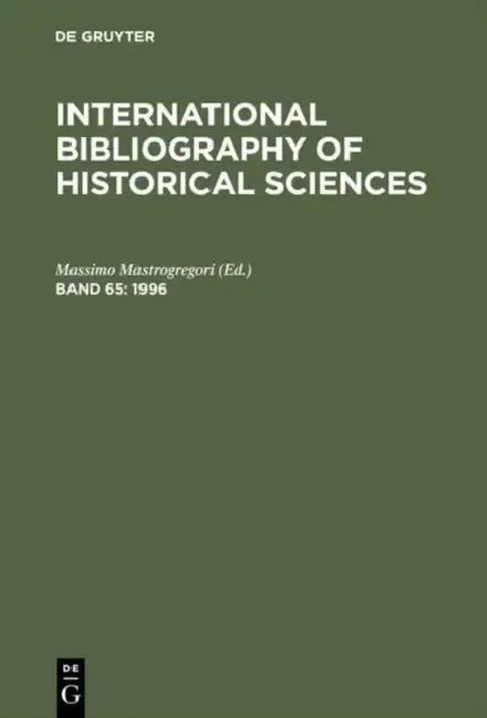 Cover of International Bibliography of Historical Sciences 1996