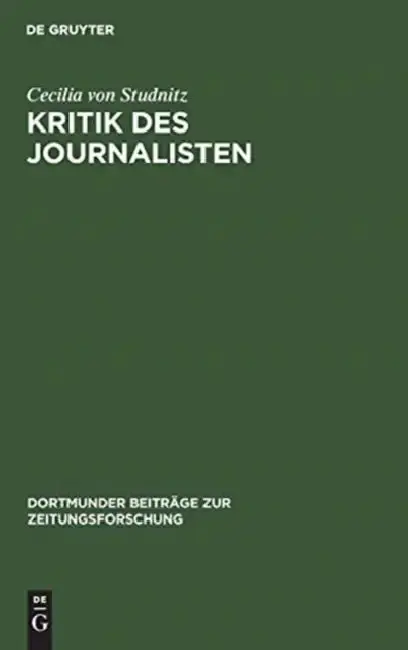 Cover of Kritik des Journalisten