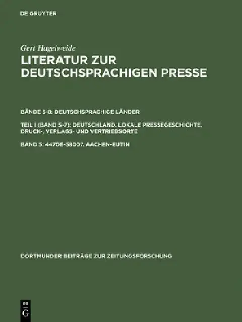 Cover of 44706-58007. Aachen-Eutin