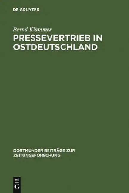 Cover of Pressevertrieb in Ostdeutschland