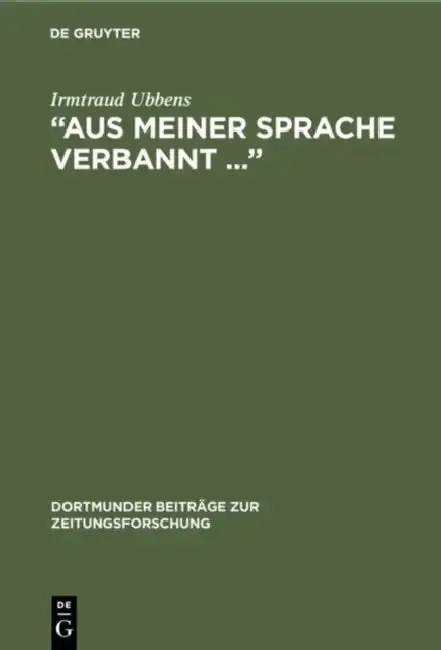 Cover of "Aus meiner Sprache verbannt ..."