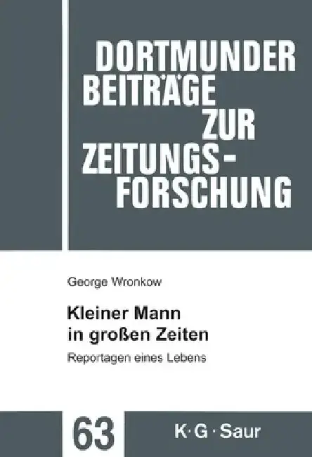 Cover of Kleiner Mann in großen Zeiten
