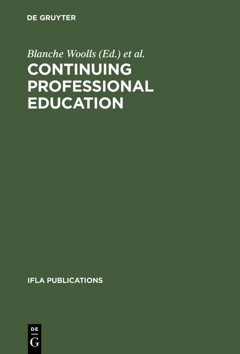 Cover of Continuing Professional Education