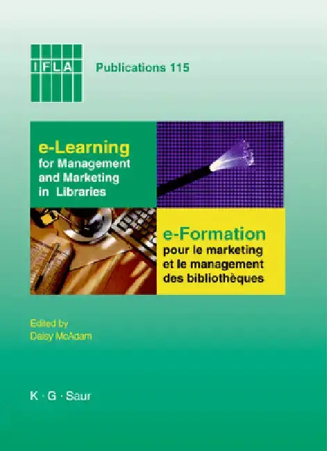 Cover of E-Learning for Management and Marketing in Libraries