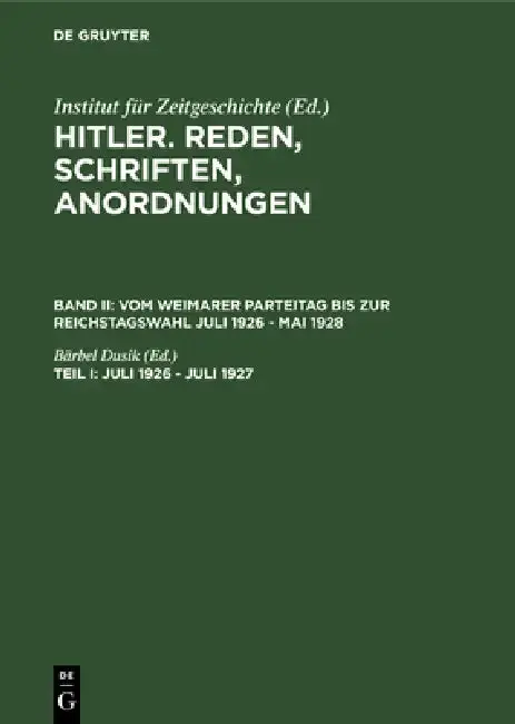 Cover of Juli 1926 - Juli 1927