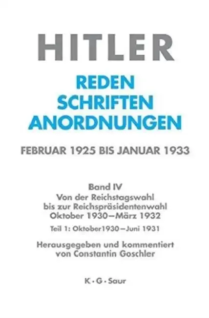 Cover of Oktober 1930 - Juni 1931